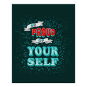 Poster Soyez fier de vous-même Motivationnel (Devant)