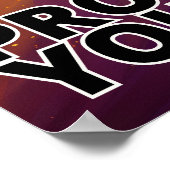 Poster Soyez fier de vous - Modèle Homme Noir (Coin)