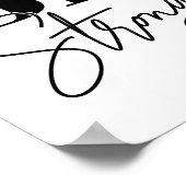 Poster Soyez fort Citations Motivationnelles Noires & Bla (Coin)