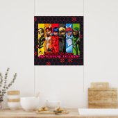 Poster Soyez Fort, Soyez Courageux, Soyez Miraculeux (Cuisine)