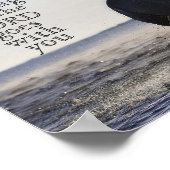 Poster Soyez forte et courageuse Bible Verse Deut 31 Hors (Coin)