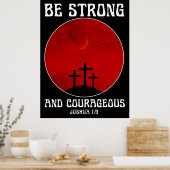 Poster Soyez forts et courageux (Cuisine)