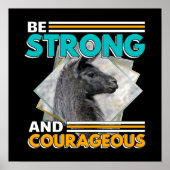 Poster Soyez forts et courageux - Llama (Devant)
