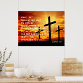 Poster Soyez forts et courageux. N'ayez pas peur (Cuisine)