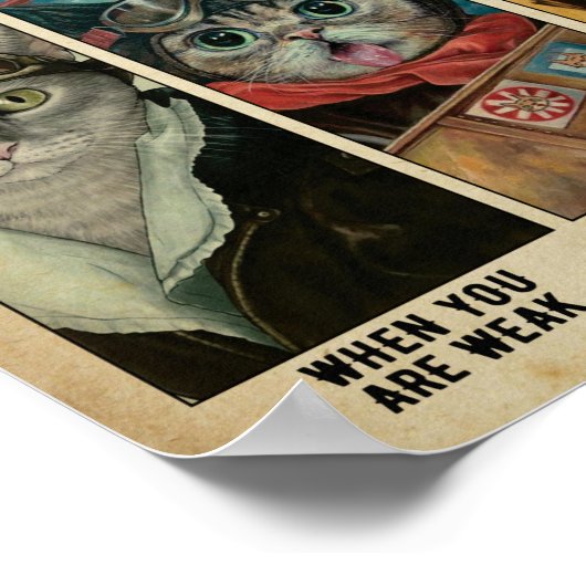 Poster Soyez forts soyez courageux soyez humbles (Coin)