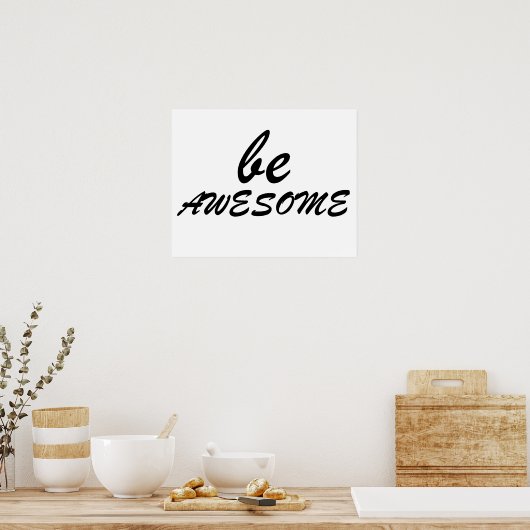 Poster Soyez génial (Cuisine)