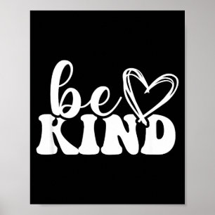 Poster Soyez gentil amour minimaliste gentillesse positif