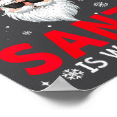 Poster Soyez gentil avec l'assistant d'activité Santa reg (Coin)