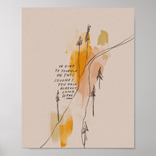 Poster Soyez gentil avec vous - Citation inspirante