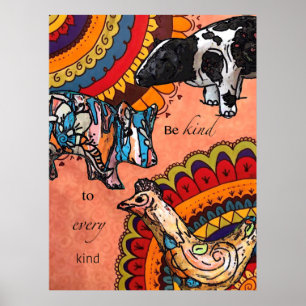 Poster Soyez gentil envers toutes sortes de personnes