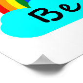 Poster Soyez Gentil - LGBT Arc-en-ciel (Coin)