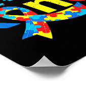 Poster Soyez gentil Mois de Sensibilisation sur l'autisme (Coin)