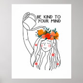 Poster Soyez Gentil Pour Votre Santé Mentale (Devant)