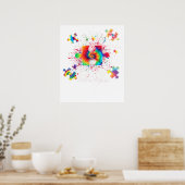 Poster soyez gentil sensibilisation à l'autisme (Cuisine)