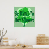 Poster Soyez Gentils Avec Notre Planète (Cuisine)