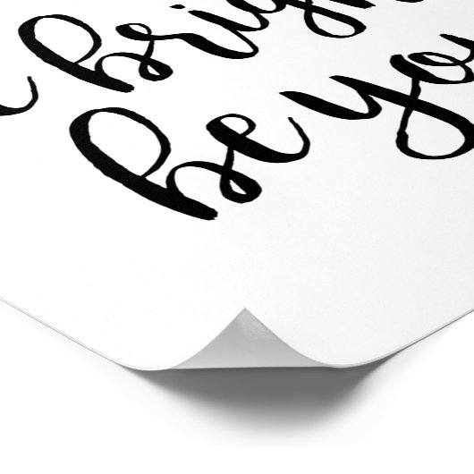 Poster Soyez Heureux D'Être Brillant Soit Vous Citez Post (Coin)