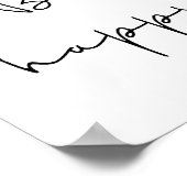 Poster Soyez heureux en noir (Coin)