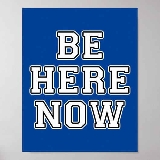 Poster Soyez ici (Devant)