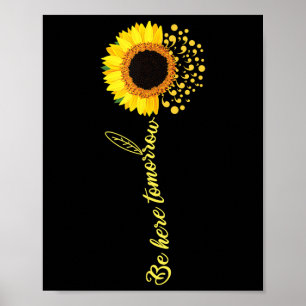 Poster Soyez ici demain Tee - shirt de sensibilisation à