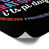 Poster Soyez irrationnel C'est Pi Day 3.14 Math Teacher B (Coin)