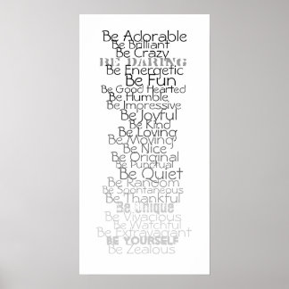 Poster Soyez l'ABC pour la chambre des enfants