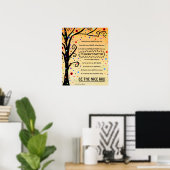 Poster Soyez l'arbre de plaisir de l'école pour enfants N (Bureau à domicile)