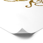 Poster Soyez le Change Gold Butterfly Design (Coin)