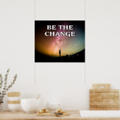 Poster Soyez le changement (Cuisine)