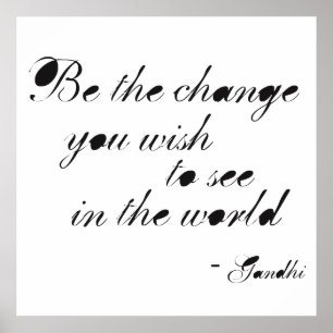 Poster Soyez le changement
