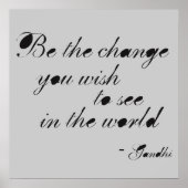 Poster Soyez le changement (Devant)