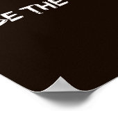 Poster Soyez le changement - Changez le papier toilette (Coin)