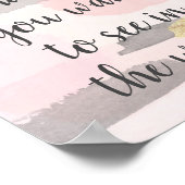 Poster SOYEZ LE CHANGEMENT QUE VOUS VOULEZ VOIR - Citatio (Coin)