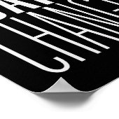 Poster Soyez Le Changer De Jeu Encourageant Citation Noir (Coin)