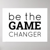 Poster Soyez le jeu Changer Encourager les mots n'importe (Devant)