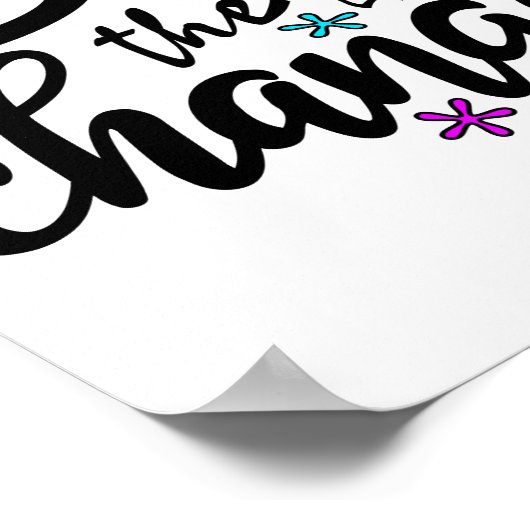 Poster Soyez le message/l'énoncé de modification (Coin)