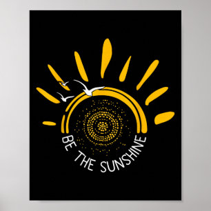 Poster Soyez Le Soleil Positif Boho Retro Sun Design