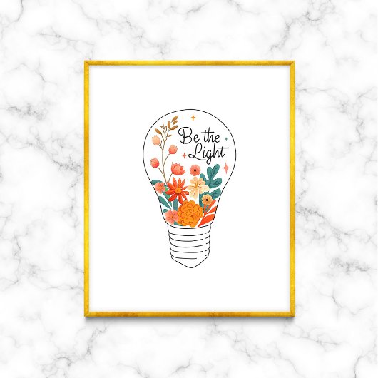 Poster Soyez les mots légers d'encouragement