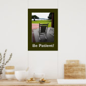 Poster Soyez Patient ! (Cuisine)