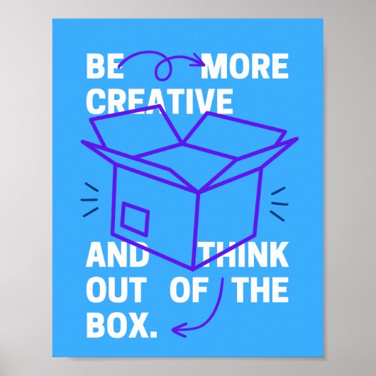 Poster Soyez plus créatif et pensez à l'inspiration de bo (Devant)