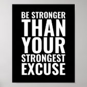 Poster Soyez plus forts | Devis motivationnel (Devant)