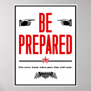 Poster Soyez Préparés !