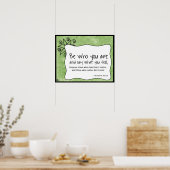 Poster Soyez Qui Vous Êtes (Cuisine)