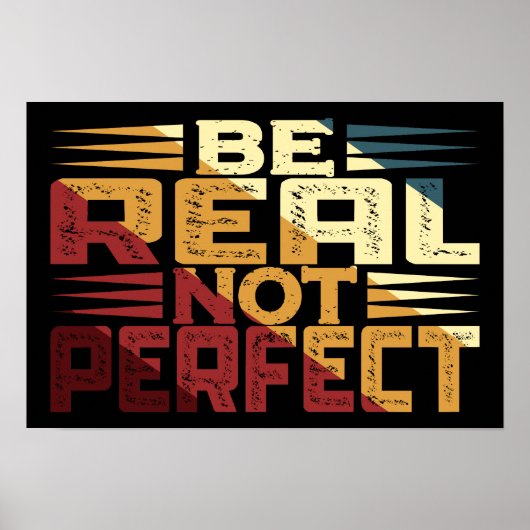 Poster Soyez Réel Pas Parfait (Devant)