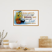 Poster Soyez rusé et audacieux à Halloween (Cuisine)