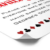 Poster Soyez sage Sanitize Las Vegas Casino Anniversaire (Coin)