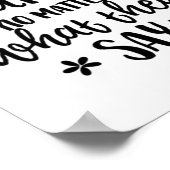 Poster Soyez Simplement Vous-Même Non Ce Qu'Ils Disent St (Coin)