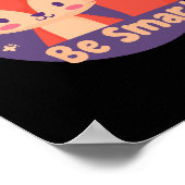 Poster Soyez Smart Kawaii Funny mignonne Bébé Fox couleur (Coin)