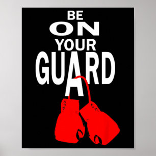 Poster Soyez Sur Votre Garde Boxe Gant Overlay Bible Vers