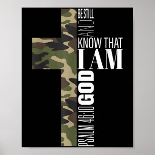 Poster Soyez Toujours Et Connaissez Dieu Bible Chrétienne