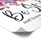 Poster Soyez Toujours Et Sachez Que Je Suis Dieu Bible Ch (Coin)